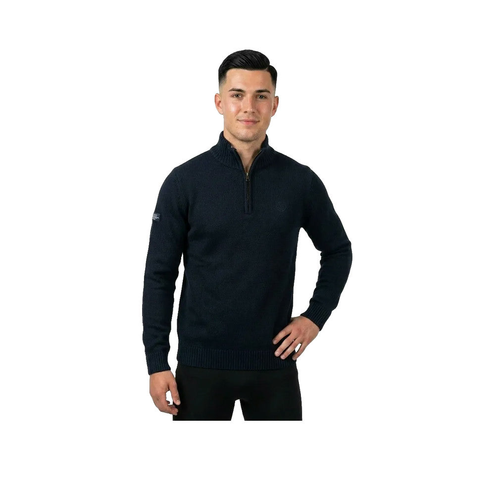 Superdry Half Zip Sweater - Pull Homme Bleu Marine