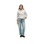 Superdry Borg Lined Full Zip Sweat À Capuche Femme Gris