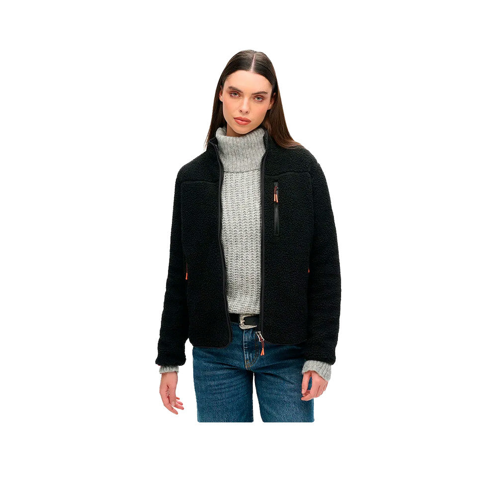 Superdry Outdoor Fleece Jacket - Veste Polaire Femme Noir