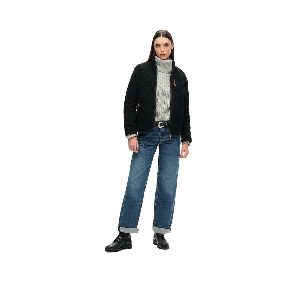 Superdry Outdoor Fleece Jacket - Veste Polaire Femme Noir
