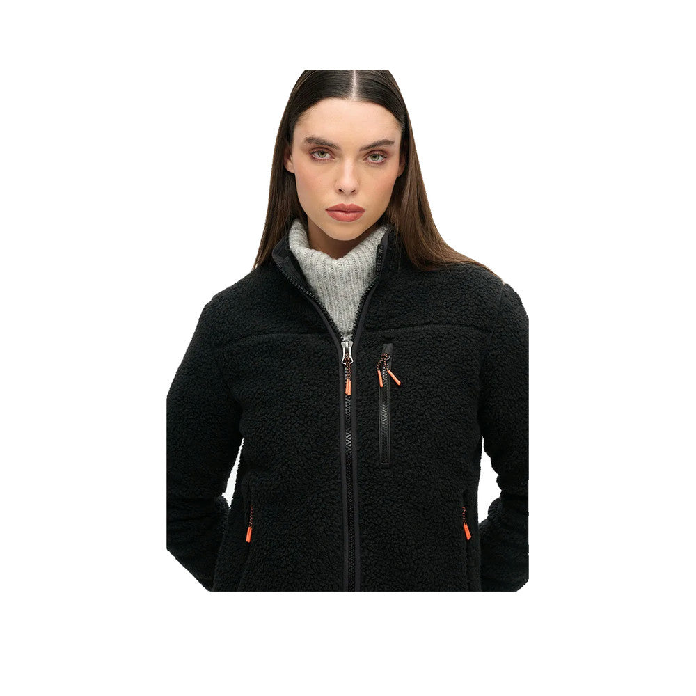 Superdry Outdoor Fleece Jacket - Veste Polaire Femme Noir