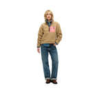 Superdry Vintage Retro Half Zip - Sweatshirt Femme Marron