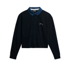 Superdry Athletic Essentials Graphic - Women's Navy Blue Polo Shirt