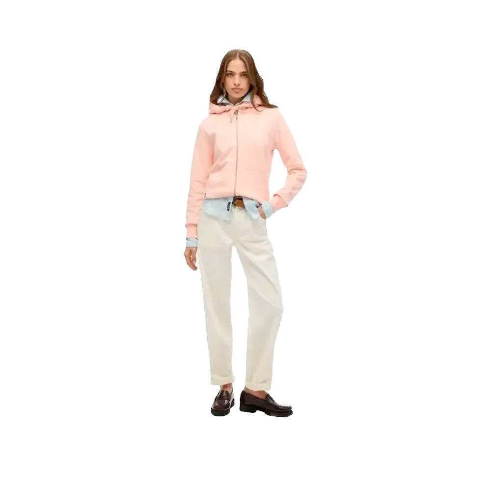 Superdry Essential Logo - Sweat À Capuche Femme Rose