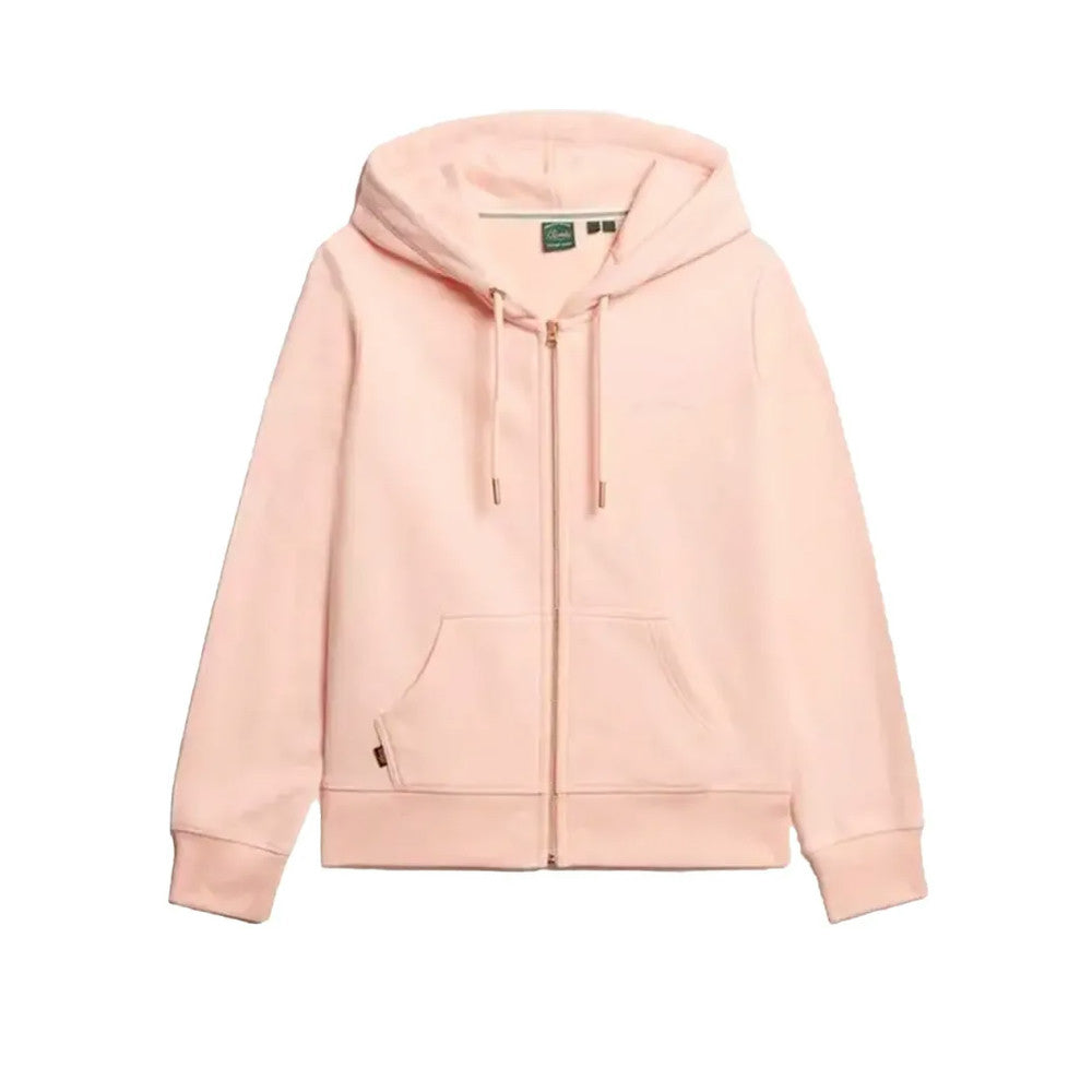 Superdry Essential Logo - Sweat À Capuche Femme Rose