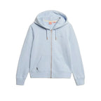 Superdry Essential Logo - Sweat À Capuche Femme Bleu