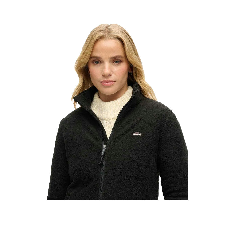 Superdry W2012375A – Damen-Fleecejacke Schwarz