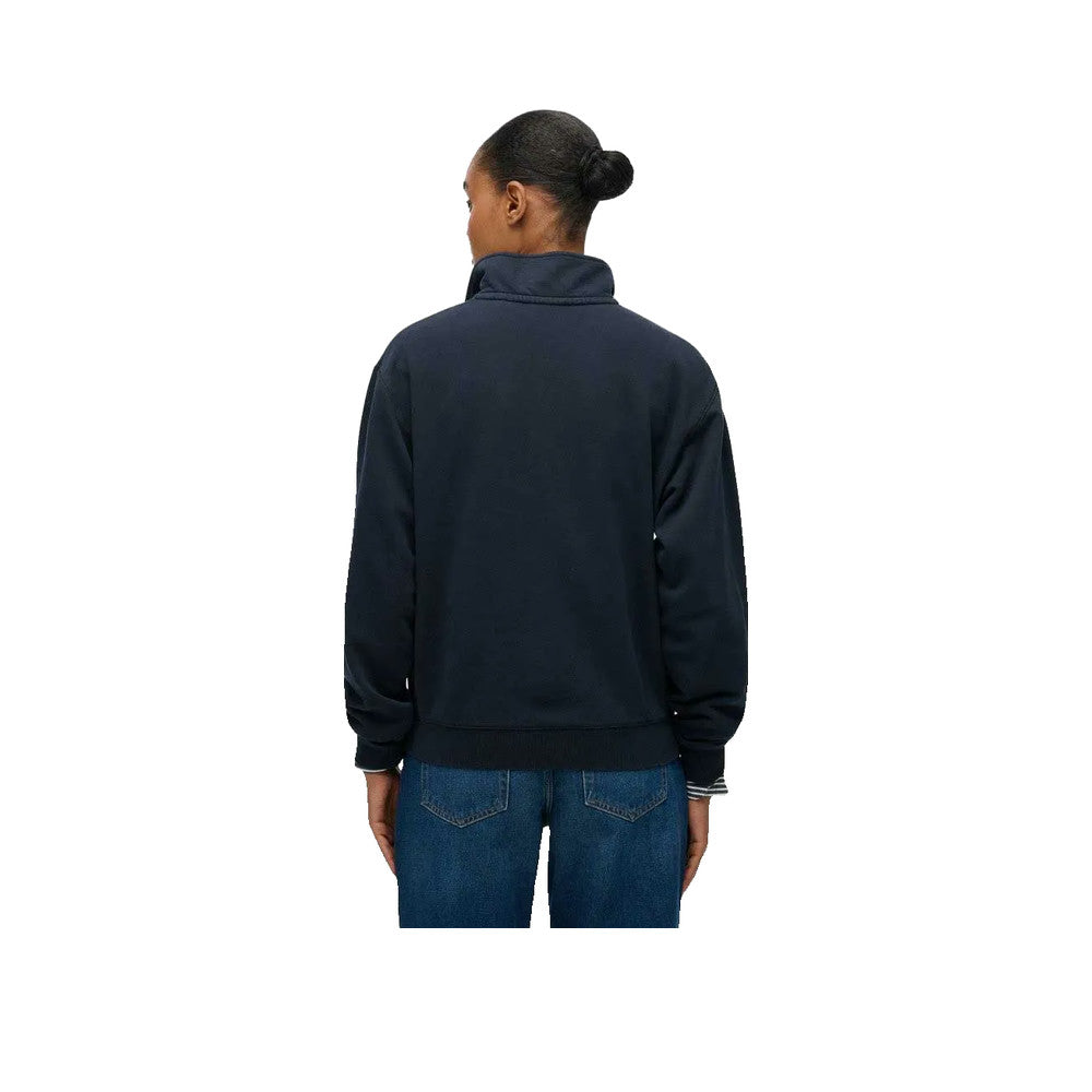 Superdry Essential Logo Half Zip - Women's Navy Blue Jumper
