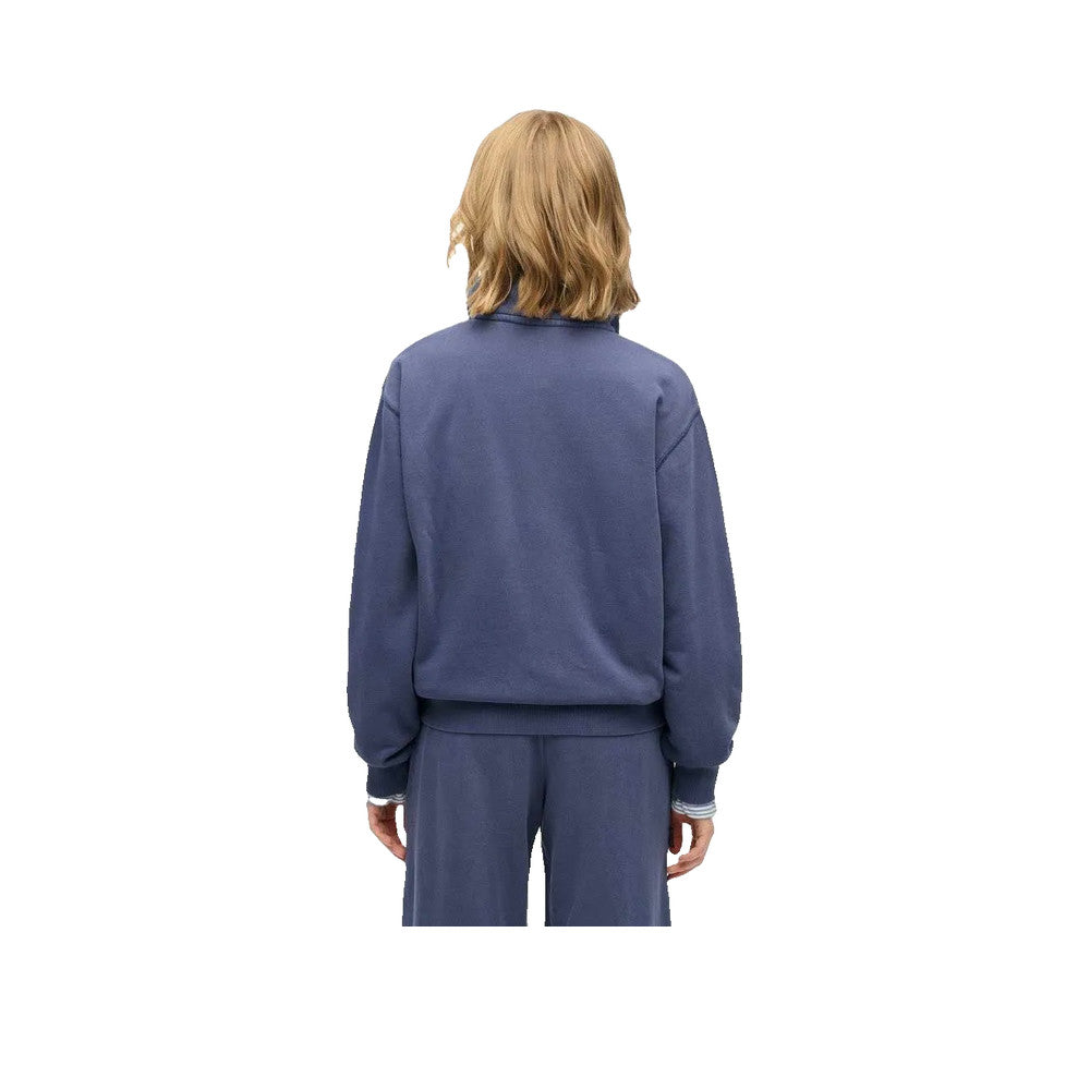 Superdry Essential Piece Dyed - Sweatshirt Femme Bleu