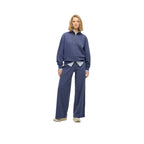 Superdry Essential Piece Dyed - Sweatshirt Femme Bleu