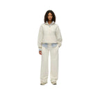 Superdry Studios Half Zip - Sweatshirt Femme Blanc
