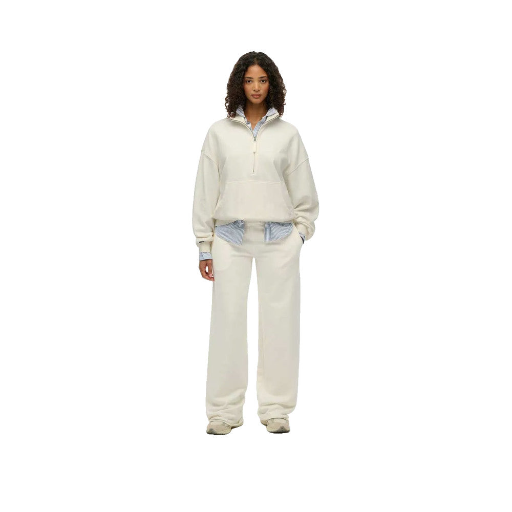 Superdry Studios Half Zip - Sweatshirt Femme Blanc