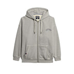 Superdry Athletic Essential - Sweat À Capuche Femme Gris Chiné