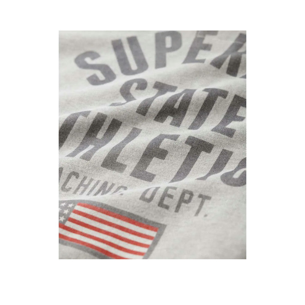 Superdry Athletic Essential - Sweat À Capuche Femme Gris Chiné
