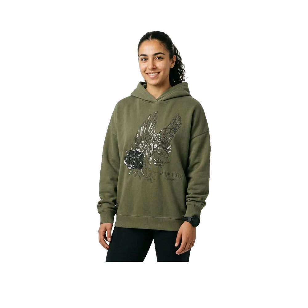 Superdry Tattoo Embellish - Sweatshirt Femme Vert