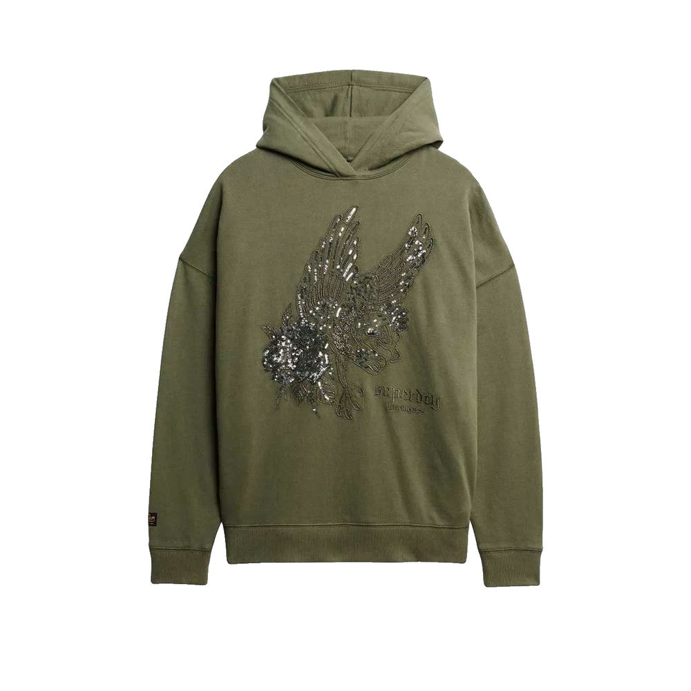 Superdry Tattoo Embellish - Sweatshirt Femme Vert