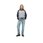 Superdry Essential Logo Raglan Zip - Sweat À Capuche Femme Gris/Bleu Marine