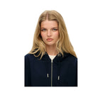 Superdry Essential Logo - Sweat Zippé Femme Bleu Marine