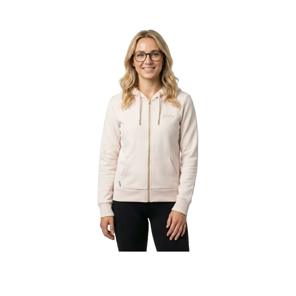 Superdry Essential Logo - Sweat À Capuche Femme Beige