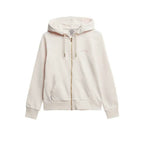 Superdry Essential Logo - Sweat À Capuche Femme Beige