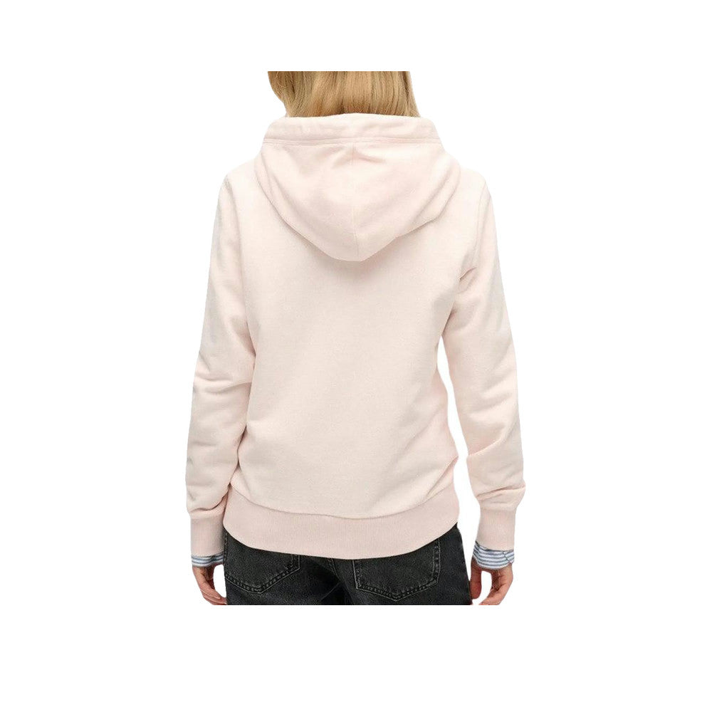 Superdry Essential Logo - Sweat À Capuche Femme Beige