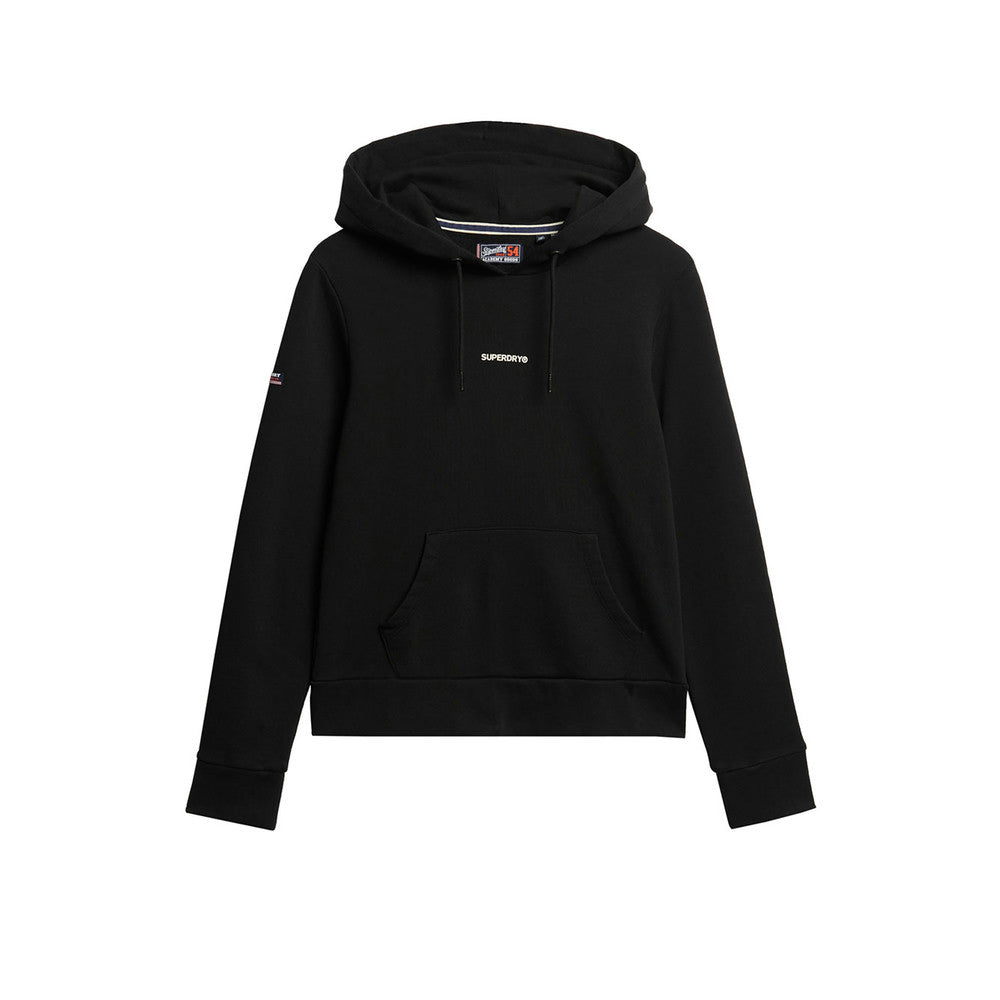 Superdry Plain Hood - Sweat À Capuche Femme Noir