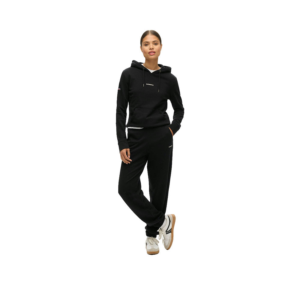 Superdry Plain Hood - Sweat À Capuche Femme Noir