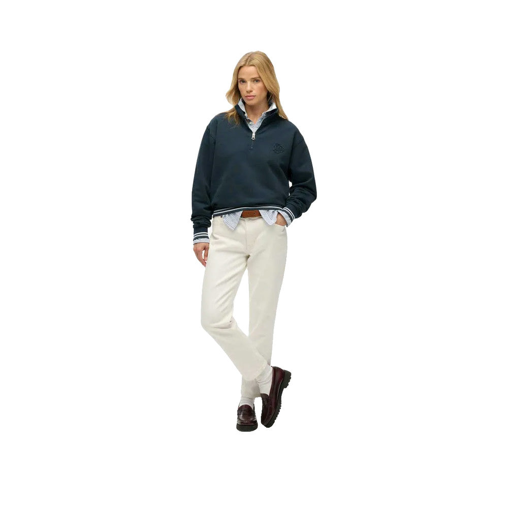 Superdry Country Club - Pull Femme Bleu Marine