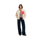 Superdry Heritage Zip Through Fleece - Veste Polaire Femme Crème