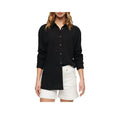 Superdry Longline Shirt - Chemise Femme Noir