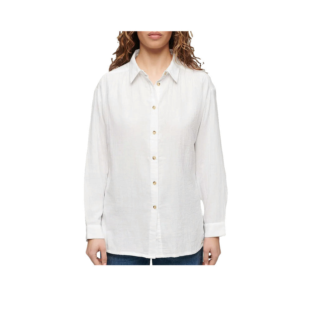 Superdry Longline Shirt - Women's Shirt White