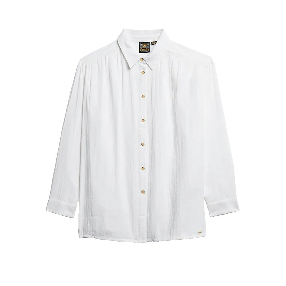 Superdry Longline Shirt - Women's Shirt White