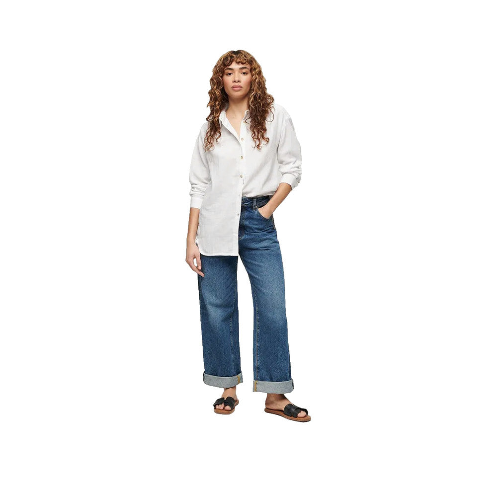 Superdry Longline Shirt - Women's Shirt White