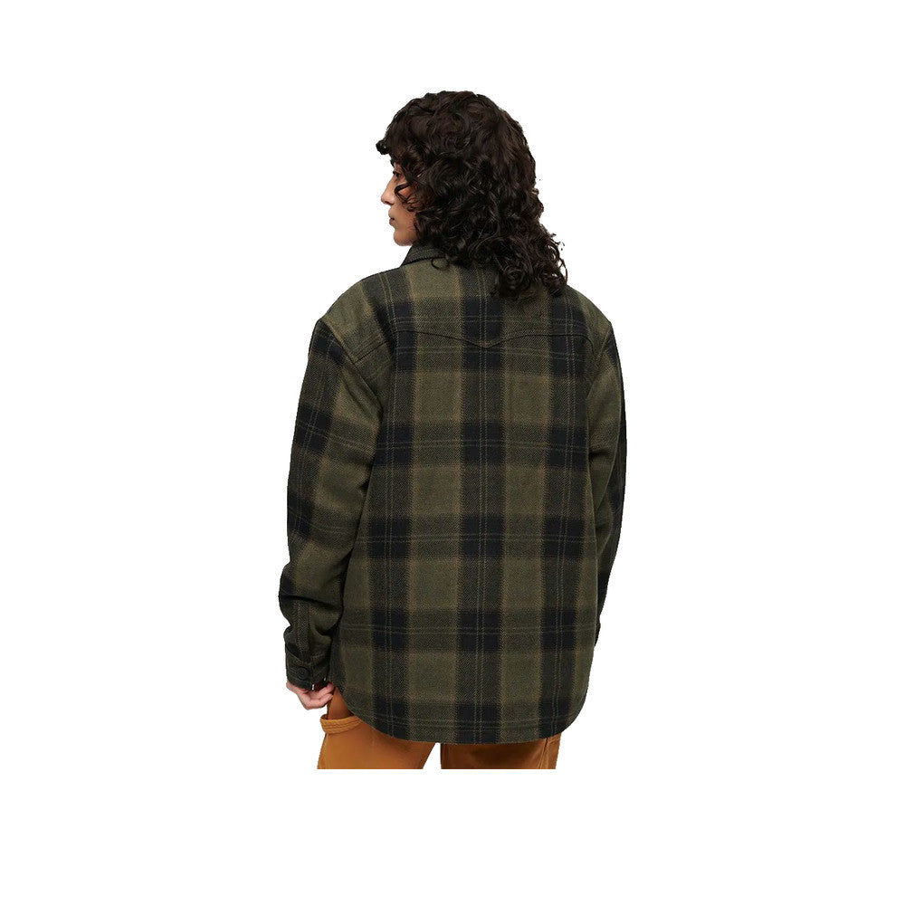 Superdry Borg Check - Sobrecamisa Mujer Marrón