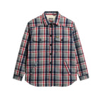 Superdry Borg Check Overshirt - Skjortjacka Dam Grå