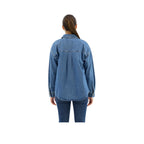 Superdry Denim Overshirt - Overshirt Femme Bleu