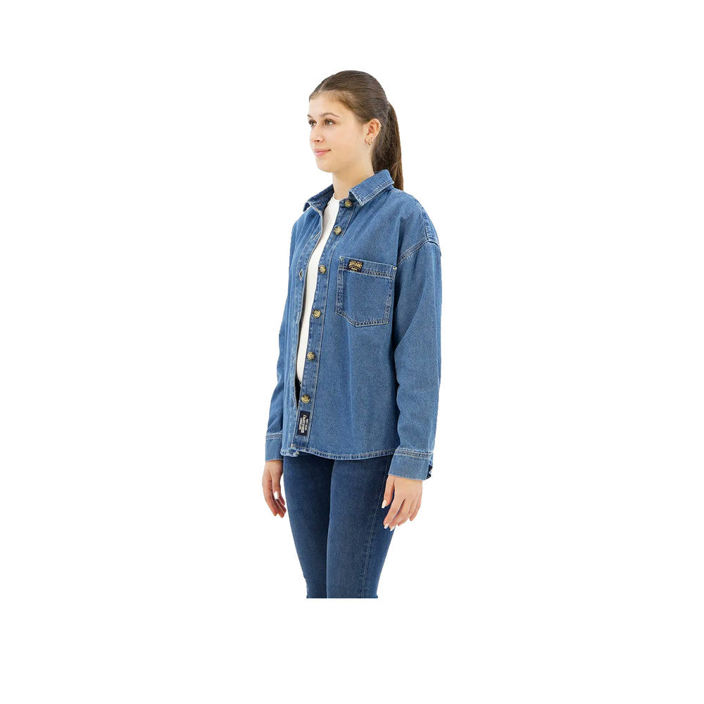 Superdry Denim Overshirt - Overshirt Femme Bleu