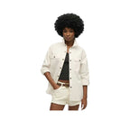 Superdry Workwear Overshirt - Chemise Femme Blanc