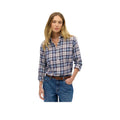 Superdry Boyfriend Flannel - Chemise Femme Bleu/Rouge