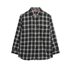 Superdry Boyfriend Flannel - Chemise Femme Noir