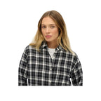 Superdry Boyfriend Flannel - Chemise Femme Noir