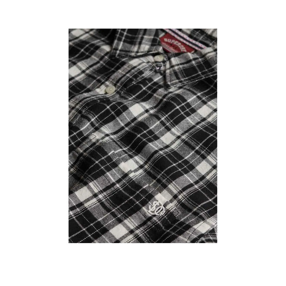 Superdry Boyfriend Flannel - Chemise Femme Noir