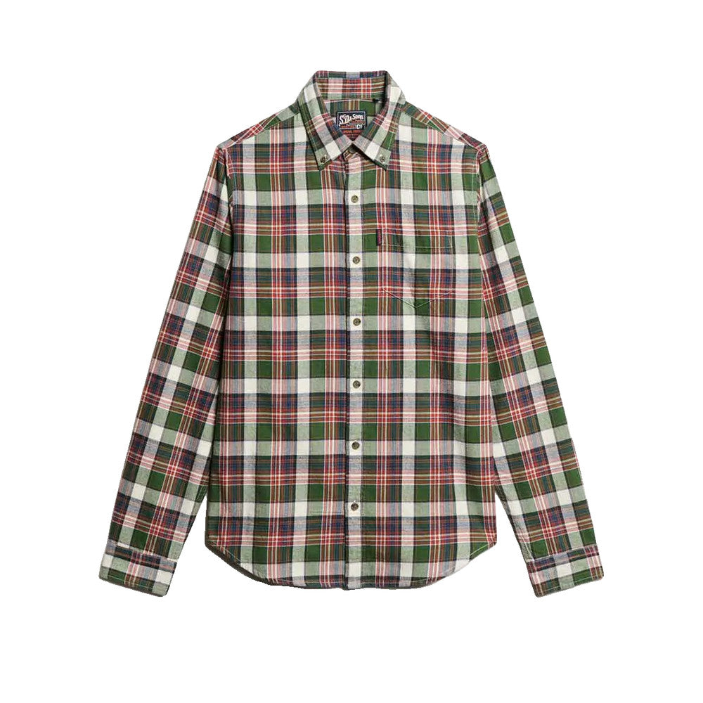 Superdry Vintage Check - Chemise Femme Verte