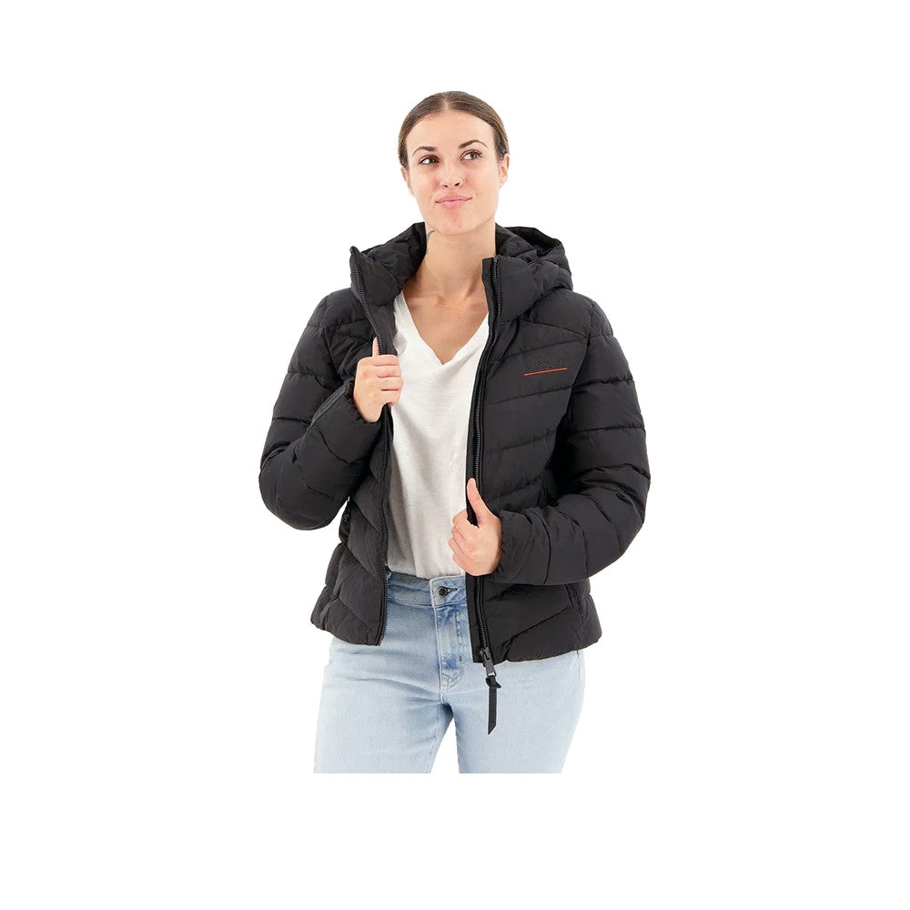 Superdry Microfibre Padded Jacket - Veste Femme Noir