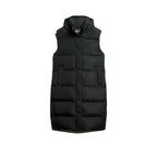 Superdry Longline Puffer - Plumífero Largo de Mujer Negro