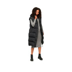 Superdry Longline Puffer - Plumífero Largo de Mujer Negro