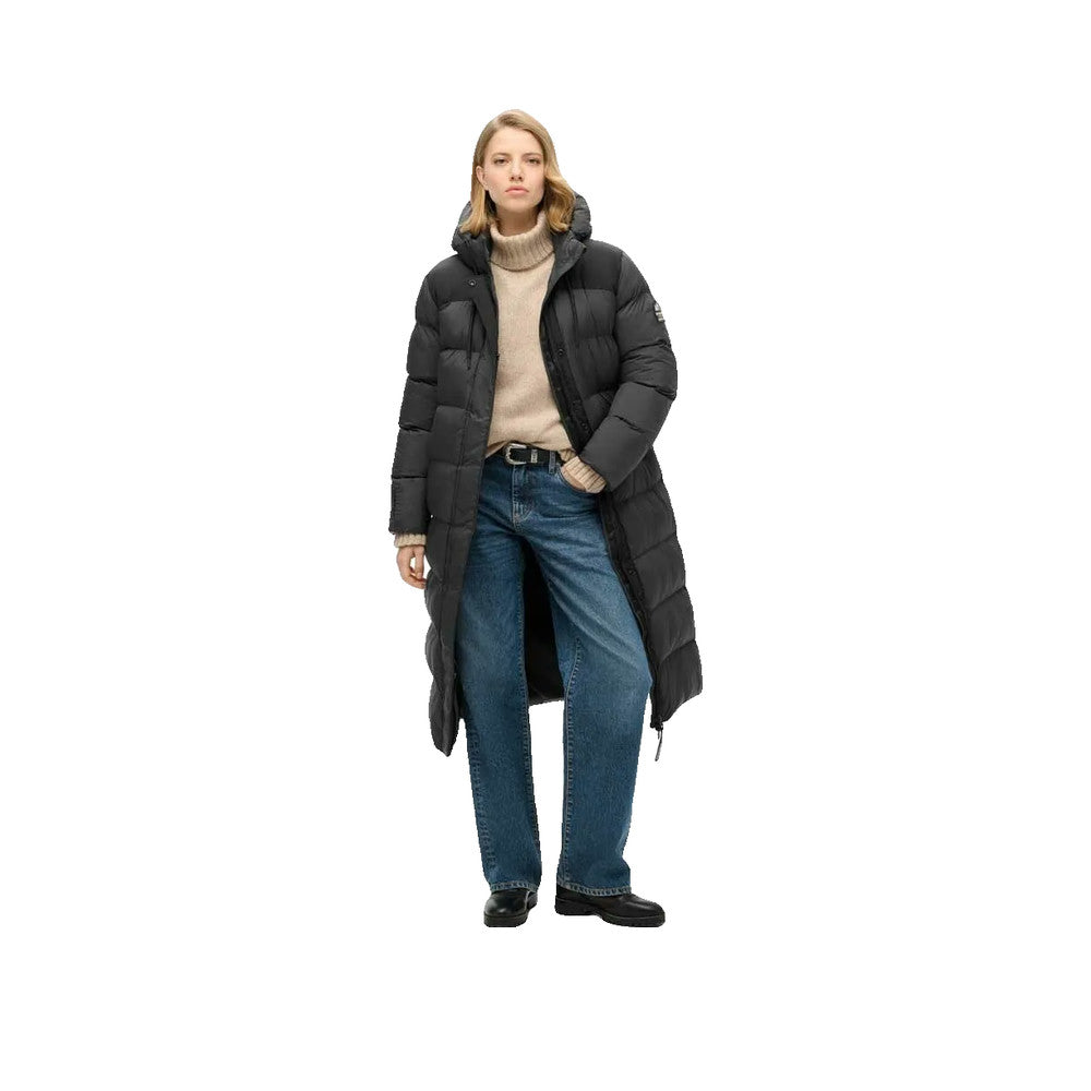 Superdry Ripstop Longline - Veste Matelassée Femme Noir