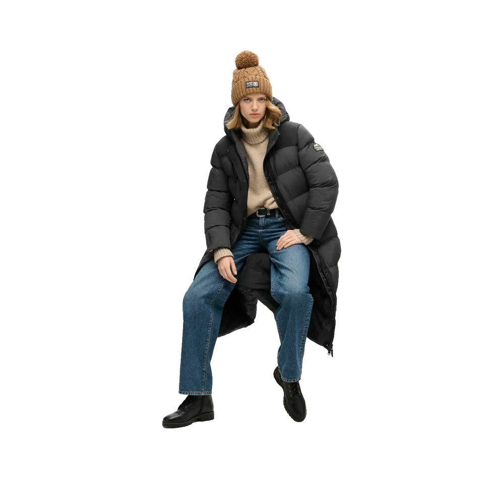 Superdry Ripstop Longline - Veste Matelassée Femme Noir