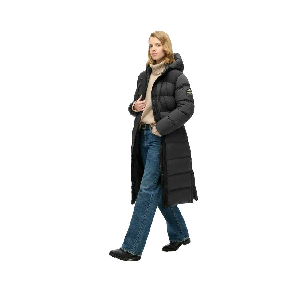 Superdry Ripstop Longline - Veste Matelassée Femme Noir