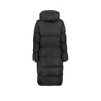 Superdry Long Hooded Down Jacket - Lang jakke til damer Sort